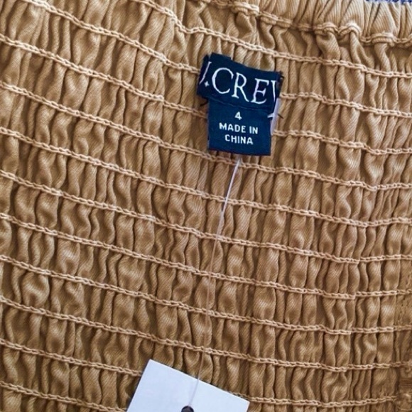 J. Crew Pleated Pinafore Chino Dress in Honey Brown - Picture 2 of 15